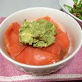 エミ☆りぃ's cooksnap of when they made アボカドとスモークサーモン丼.