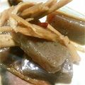 Miwwa's cooksnap of when they made ごぼうとこんにゃくの甘辛煮.