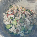 まきもの's cooksnap of when they made ＊蒸し鶏と胡瓜の梅干和え＊.