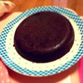 yonpha's cooksnap of when they made 材料２つだけ!炊飯器でガトーショコラ風♪.