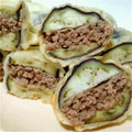 ささんぼ's cooksnap of when they made なすのひき肉はさみ揚げ.