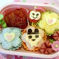 よcco's cooksnap of when they made 簡単！キャラ弁当☆バレンタインハート♪.