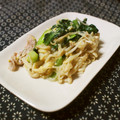 ガメコ's cooksnap of when they made 小松菜と豚肉の卵とじ炒め.