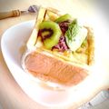 nana●○'s cooksnap of when they made ♪フルーツハニートースト♪.