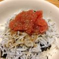 しおり糸's cooksnap of when they made お家でカフェランチ♪しらすと明太子丼.