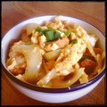 さやぴーぬ's cooksnap of when they made 冷凍唐揚げで！唐揚げ親子丼.