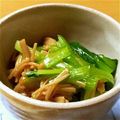 samemoon's cooksnap of when they made 味付け不要！小松菜のなめ茸和え♡.