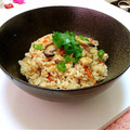 Ruri03's cooksnap of when they made きのこと油揚げの炊き込みご飯.