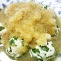 にぃもちゃん's cooksnap of when they made ✿生姜風味☆鶏団子のおろしポン酢のせ✿.