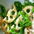kaeかえちゃん's cooksnap of when they made 花粉症にも・れんこんのアンチョビソース♥.