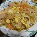 ramieru's cooksnap of when they made もやしと魚肉ソーセージの炒め物.