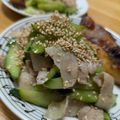 往きつ戻りつ's cooksnap of when they made ✜豚肉ときゅうりの中華炒め✜.