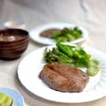 かっちゃん杉's cooksnap of when they made 焼くだけ！牛ロースステーキ.