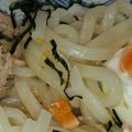 どれみ117's cooksnap of when they made 簡単！ツナマヨ温玉うどん.
