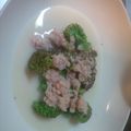 chiemake's cooksnap of when they made 小かぶとブロッコリーの蟹豆乳あんかけ.