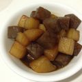 Hikibabe's cooksnap of when they made 甘辛な大根とこんにゃくの炒め煮.