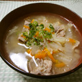ハネ×ハネ's cooksnap of when they made 豚の塩麹漬けと残り野菜で、おかずスープ♪.