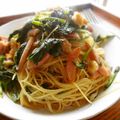 まきーころ's cooksnap of when they made ざくざく胡桃とほうれん草のパスタ.