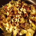 kikibibi's cooksnap of when they made 卵とキャベツだけでお好み焼き風～.