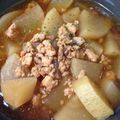 ひろりん0129's cooksnap of when they made 大根の鶏そぼろ煮.