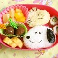 ぱど☆ちょ's cooksnap of when they made キャラ弁★スヌーピーとウッドストック★.