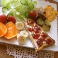 ルリナ's cooksnap of when they made クリチージャム＆キャラメルのトースト♪.