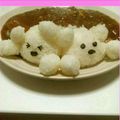 kikuちん's cooksnap of when they made ＊デコカレー＊仲良しシロクマくん☆.