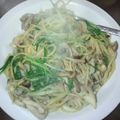 かみわかめ's cooksnap of when they made 10分で完成☆お手軽水菜ときのこのパスタ.