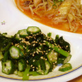 メンドッチ's cooksnap of when they made ★オクラとほうれん草の胡麻和え★.