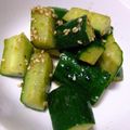 かぴばらこ's cooksnap of when they made 超簡単！きゅうりのごま油あえ.