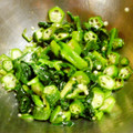 ノゾミーる's cooksnap of when they made ★オクラとほうれん草の胡麻和え★.