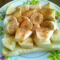 うーたん激甘ラブュ's cooksnap of when they made バナップルシナモントースト.