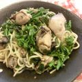 3mamakuma's cooksnap of when they made 牡蠣と菜の花のパスタ.