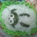 ユメモア's cooksnap of when they made キャラ弁♪ひつじのショーン.
