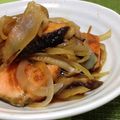 おのチビ's cooksnap of when they made 鮭の甘酢炒め.