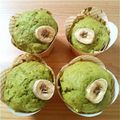 めがねゆか's cooksnap of when they made 抹茶バナナの豆乳マフィン.