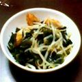 さとみんみん♪'s cooksnap of when they made ◆糖尿病◆もやしとワカメのポン酢あえ.
