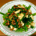 プル＃２４'s cooksnap of when they made 小松菜と納豆の栄養満点ｻﾗﾀﾞ♫.