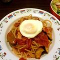 ☆ななぽ☆'s cooksnap of when they made 簡単★茄子とベーコンのトマトパスタ.