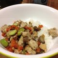 あんこうママ's cooksnap of when they made ご飯のお供にゴボウと豆腐のそぼろ.