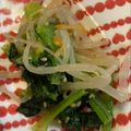 Mieまま's cooksnap of when they made 簡単副菜☆もやし人参小松菜のナムル.