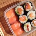 brasil123's cooksnap of when they made サーモンとアボカドのチーズ巻き寿司.