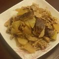 えみーろ's cooksnap of when they made フライパンde豚肉大根生しいたけの炒め煮.