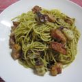 さとみりん's cooksnap of when they made 蛸とベーコンのジェノベーゼパスタ.
