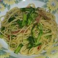 リボンシュシュ's cooksnap of when they made 菜の花で春パスタ.