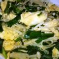 ♪cow♪'s cooksnap of when they made 定番♪エノキ入りニラ玉♪.