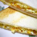 てーぶるすぷーん's cooksnap of when they made ✿ハムチーズと❀茹で玉子の✿サンドイッチ.