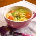 まりみぃ's cooksnap of when they made トマトレタス卵の塩中華スープ。.