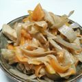 まぁたんズクッキング's cooksnap of when they made 人参嫌いにも〜ゴボウと人参の明太マヨ炒め.