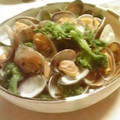 時花菜's cooksnap of when they made 菜の花とあさりの酒蒸しオイスター風☆.